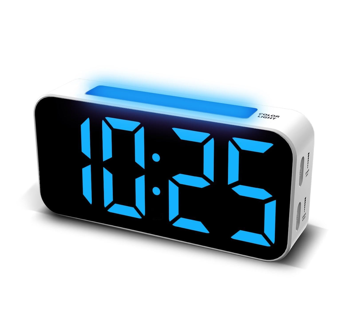 Topski Loud Alarm Clocks for Bedrooms Heavy Sleepers, Digital Clock with Night Light, Large Display, Dual Alarm, Snooze, Dimmable Bedside Alarm Clock for Teens