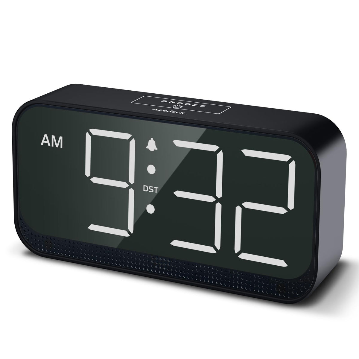 Acedeck Battery Operated Alarm Clock for Bedroom Travel with Large Numbers