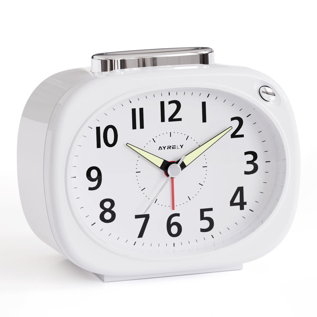 AYRELY® 4.5" Loud Analog Alarm Clock for Heavy Sleepers, 100 dB Alarm Sound