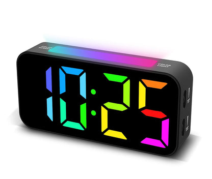 Topski Loud Alarm Clocks for Bedrooms Heavy Sleepers, Digital Clock with Night Light, Large Display, Dual Alarm, Snooze, Dimmable Bedside Alarm Clock for Teens