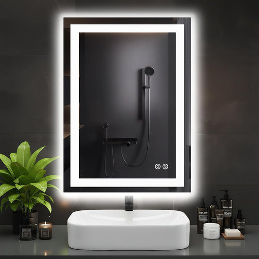 DUMOS 24.1"x32.1" LED Bathroom Mirror, Bathroom Vanity Mirror