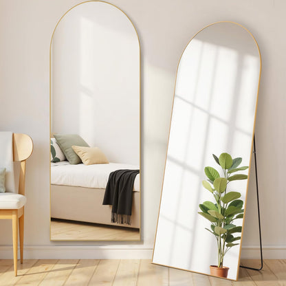 LED Rectangular Full Length Mirror, 64"L x 21"W Body Standing Mirror