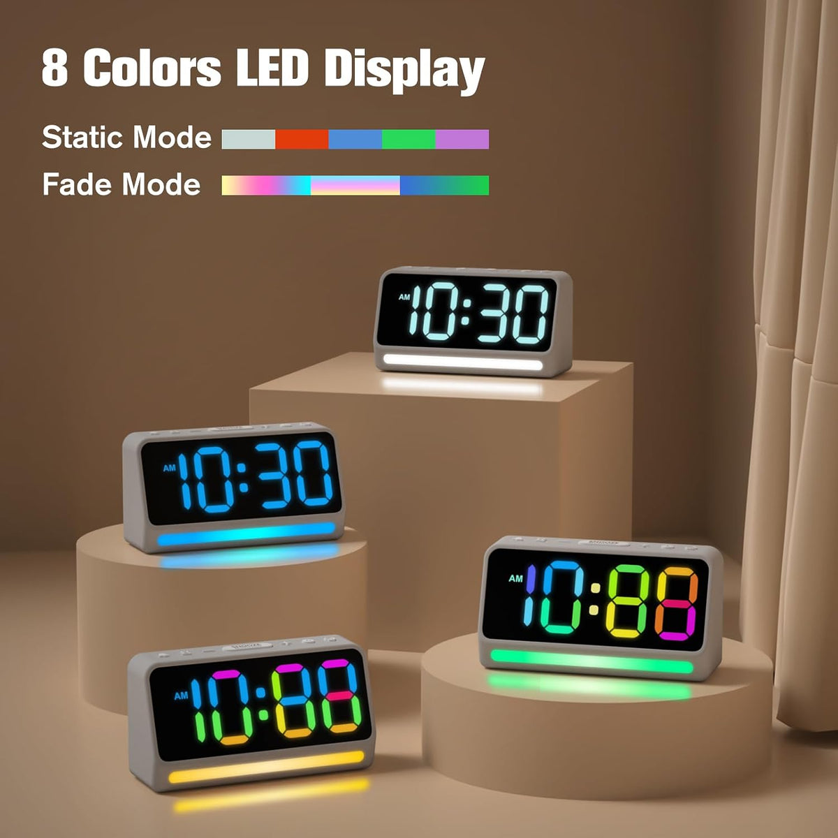 REACHER Extra Loud Alarm Clock for Heavy Sleepers Adults, Kids and Teens