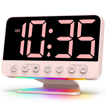 Odokee Digital Alarm Clocks for Bedrooms with Large Bold Number