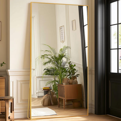 LFT HUIMEI2Y 76"x34" Full Length Mirror, Black Floor Mirror