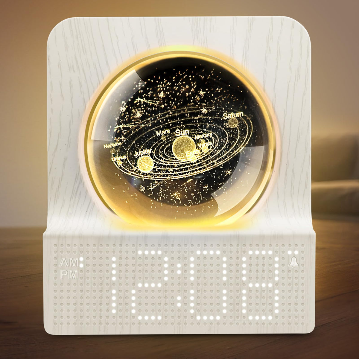 DreamSky Space Alarm Clock for Kids Teens with RGB Night Light for Bedroom