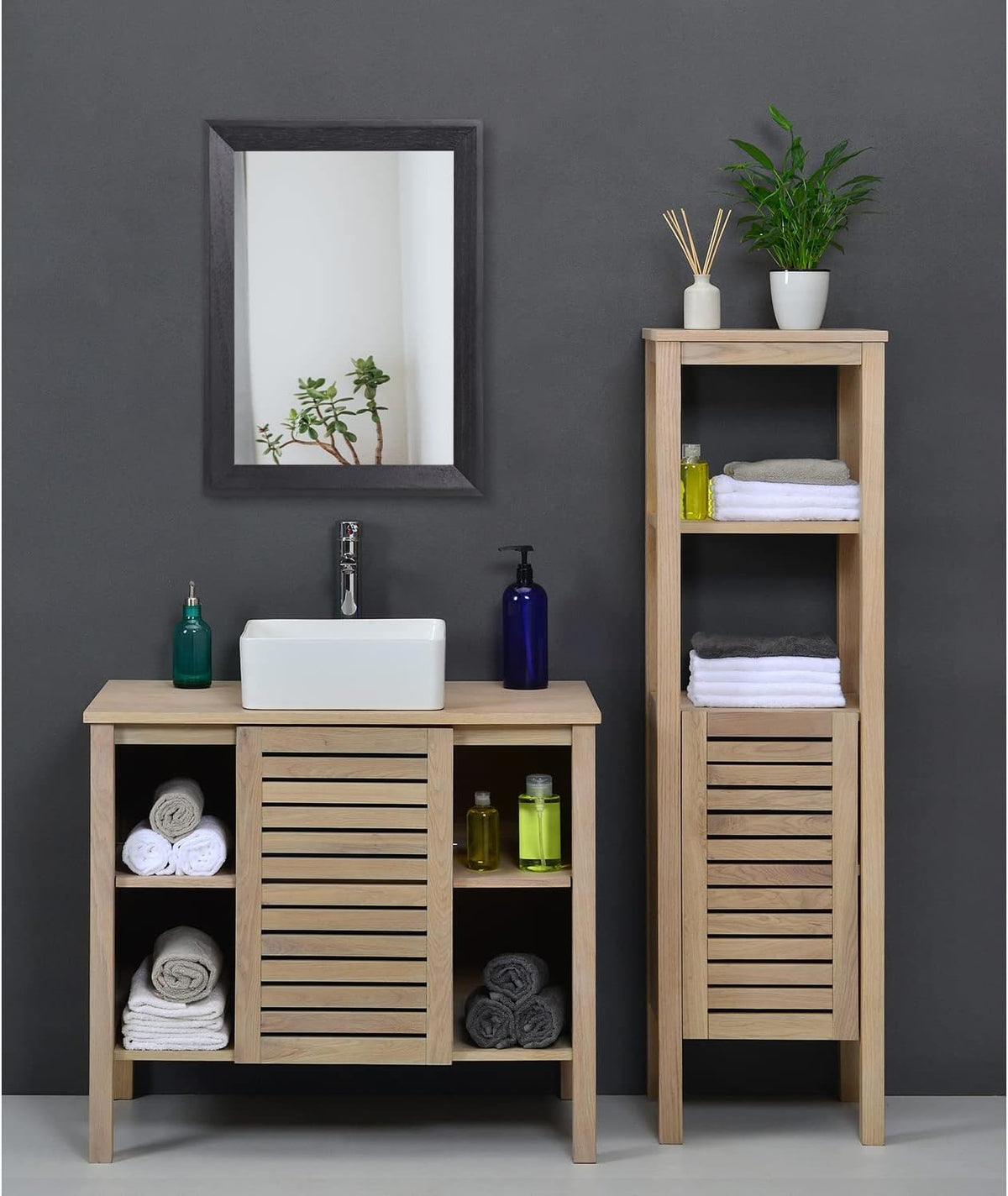 AAZZKANG Wall Mirror Black Wood Framed Rectangle Mirrors for Wall 16"x12"
