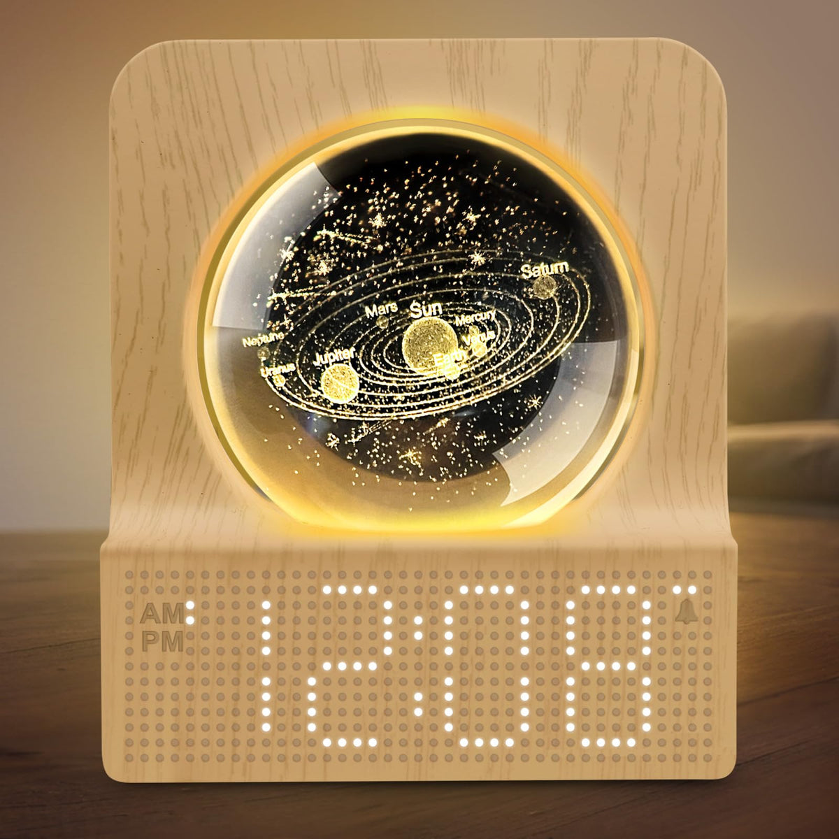 DreamSky Space Alarm Clock for Kids Teens with RGB Night Light for Bedroom