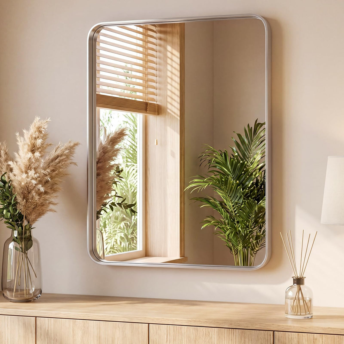 Sweetcrispy Bathroom Mirror 36x24 Inch, Vanity Mirror for Wall