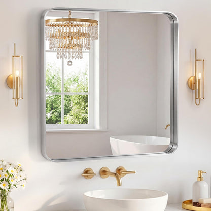 Sweetcrispy Bathroom Mirror 36x24 Inch, Vanity Mirror for Wall