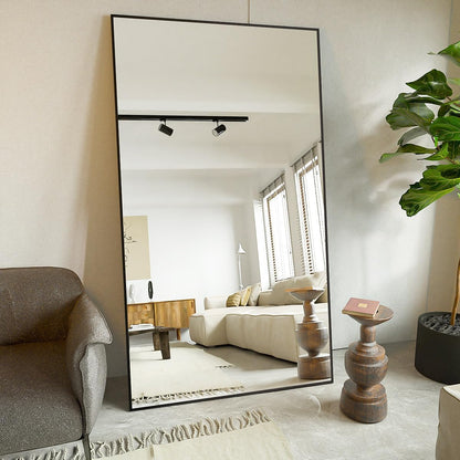 Koonmi 71"x30" Floor Mirror Full Length, Large Black Mirror