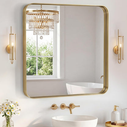 Sweetcrispy Bathroom Mirror 36x24 Inch, Vanity Mirror for Wall