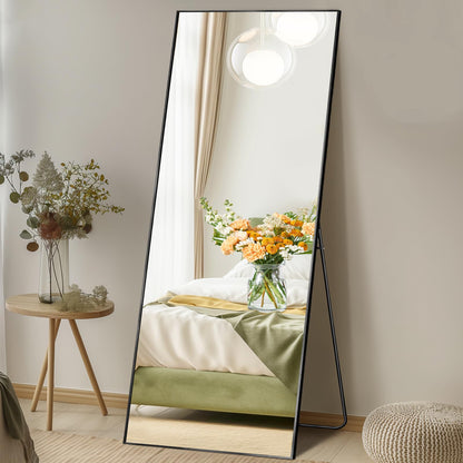 LED Rectangular Full Length Mirror, 64"L x 21"W Body Standing Mirror