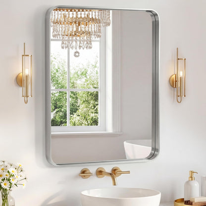 Sweetcrispy Bathroom Mirror 36x24 Inch, Vanity Mirror for Wall