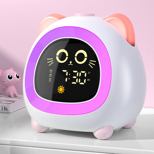 ANALOI Alarm Clock for Kids, Ok to Wake Clock for Girls, Sleep Training