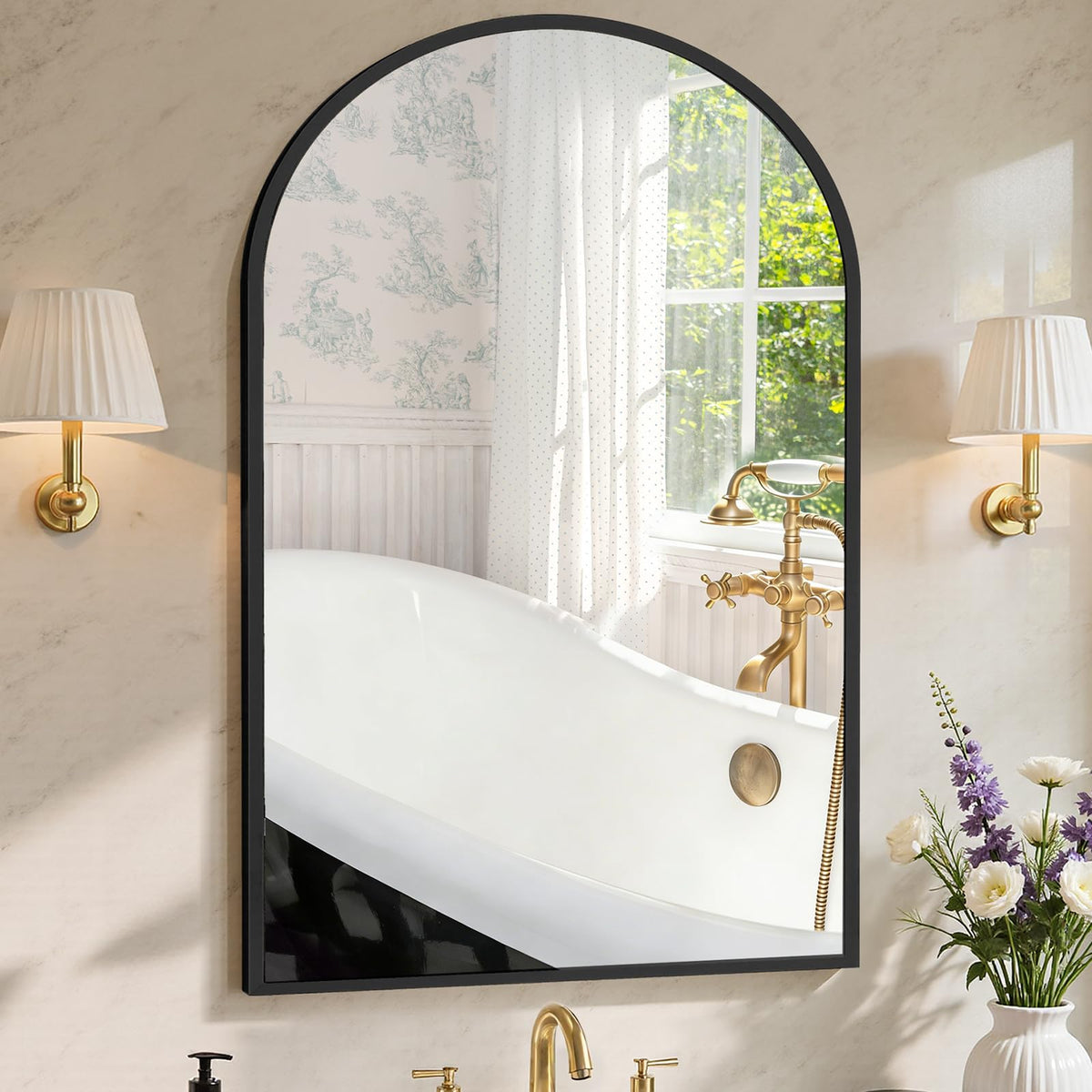 Sweetcrispy Bathroom Mirror 36x24 Inch, Vanity Mirror for Wall