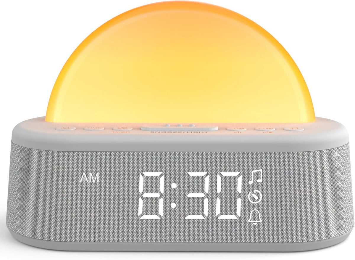 Sunrise Alarm Clock Wake Up Light, Sound Machine with White Noise