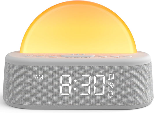 Sunrise Alarm Clock Wake Up Light, Sound Machine with White Noise