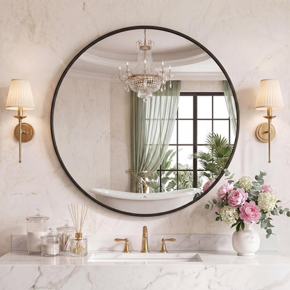 Sweetcrispy Bathroom Mirror 36x24 Inch, Vanity Mirror for Wall