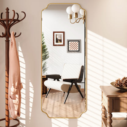 Kelly Miller 24"x36" Gold Foil Scalloped Decorative Wall Mirror