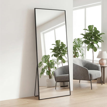 LED Rectangular Full Length Mirror, 64"L x 21"W Body Standing Mirror