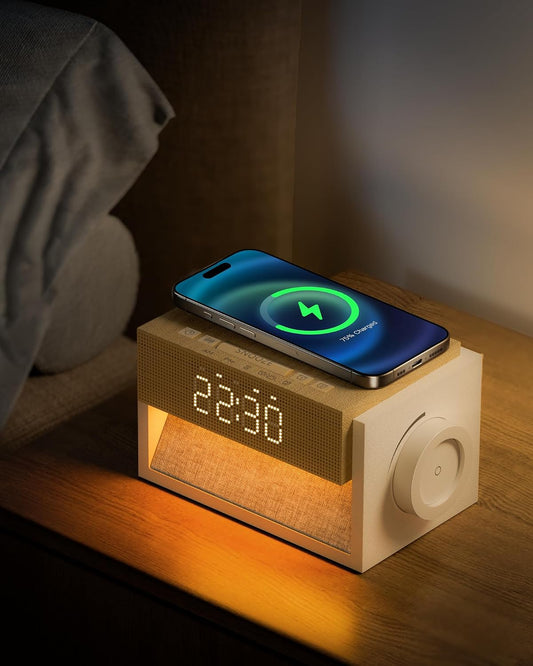 Sunrise Alarm Clock with Sound Machine, Wireless Phone Charger