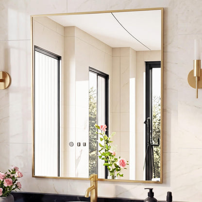 Sweetcrispy Bathroom Mirror 36x24 Inch, Vanity Mirror for Wall