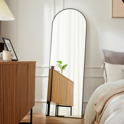 DUMOS 64"x21" Full Length Mirror with Stand, Full Body Floor Mirror