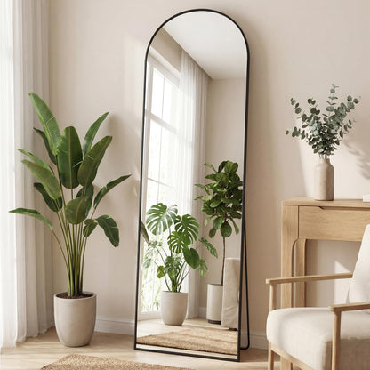 LED Rectangular Full Length Mirror, 64"L x 21"W Body Standing Mirror