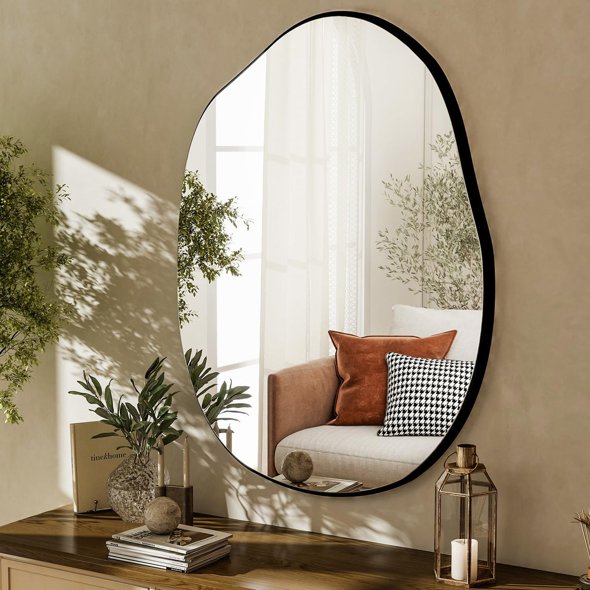 HARRITPURE 64"x21" Vintage Full Length Mirror, Arched Standing Mirror