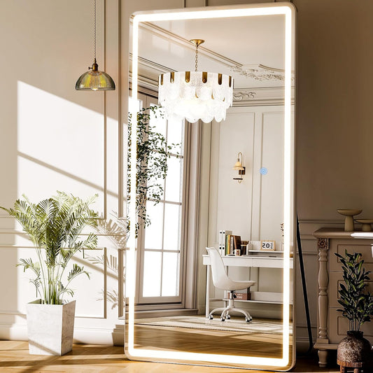LED Full Length Mirror 71x32 inch Oversized Body Mirrors with Lights