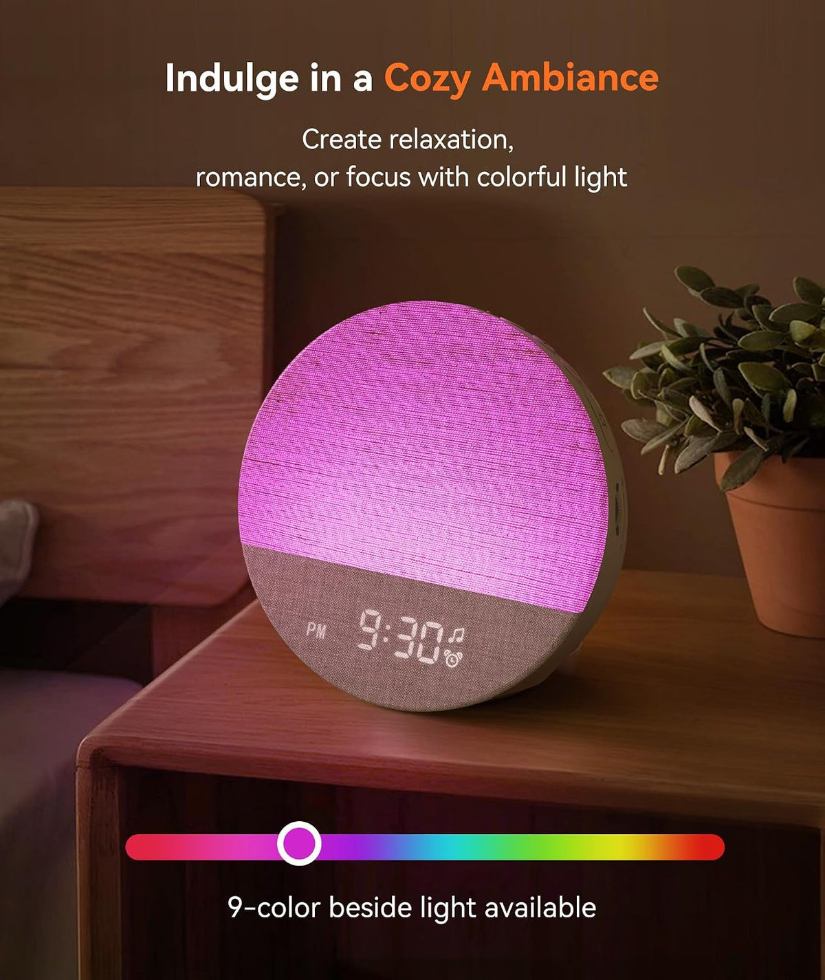 Dreamegg Sunrise Alarm Clock, Natural Wake up Light, White Noise Machine